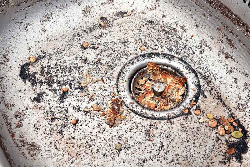 Dirty kitchn sink